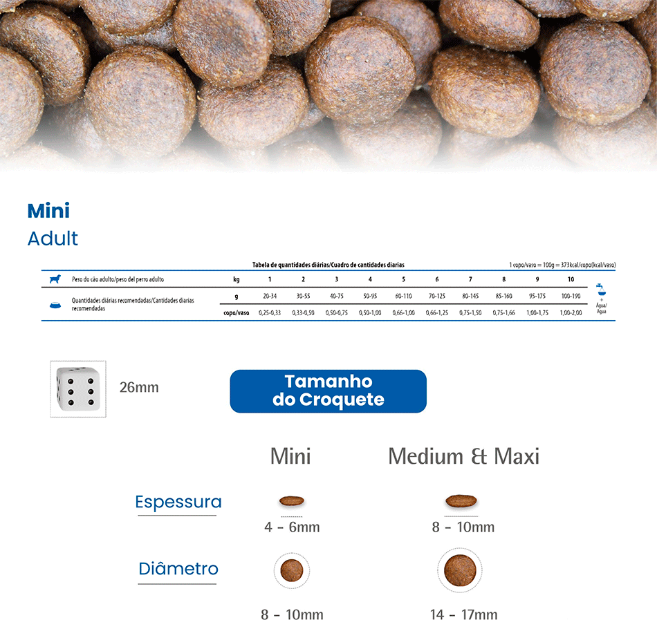 Ração Seca N&D Tropical Selection Salmão, Cereais e Frutas Tropicais para Cães Adultos de Raças Minis - 2Kg + 500 g