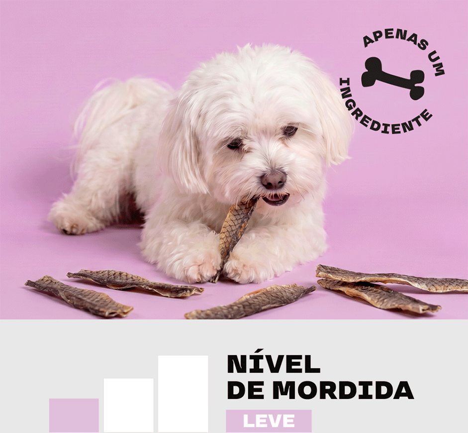 Petisco Mastigável True Chews Pele de Tilápia para Cães - 100 g