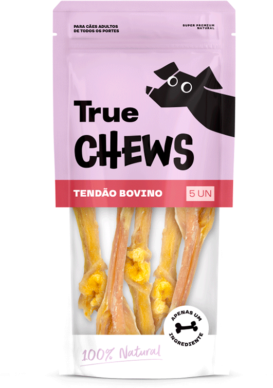 Petisco Mastigável True Chews Tendão Bovino para Cães - 5 Unidades