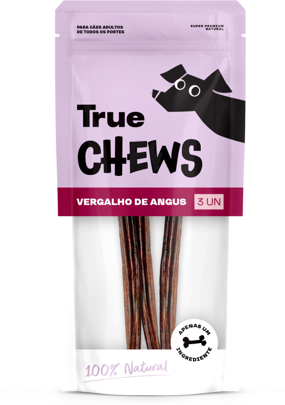Petisco Mastigável True Chews Vergalho de Angus para Cães - 3 Unidades