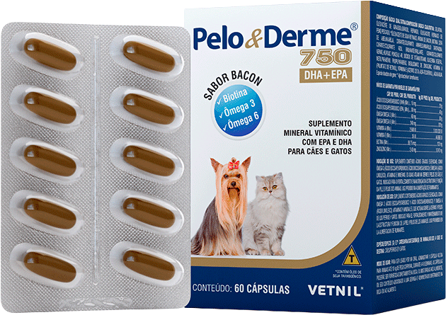 Suplemento Vetnil Pelo & Derme DHA+EPA 1500 mg - 30 Capsulas