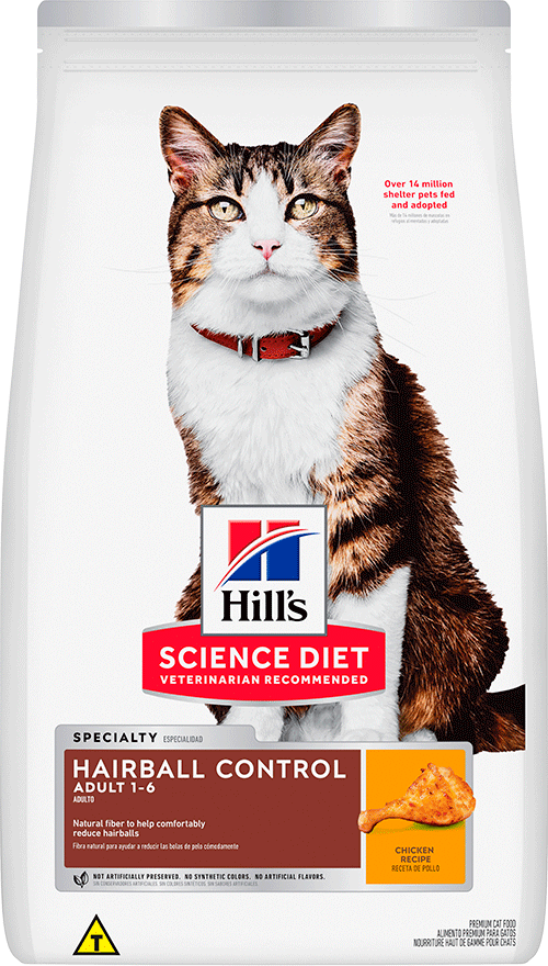 Ração Seca Hill's Science Diet Controle Bolas de Pelo para Gatos Adultos - 3,17Kg