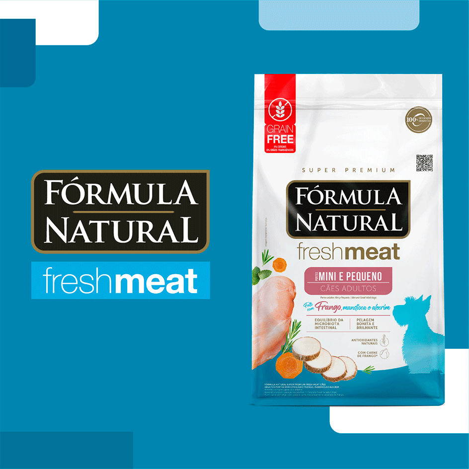 Ração Seca Fórmula Natural Fresh Meat Cães Adultos Raças Mini e Pequena - 2,5Kg