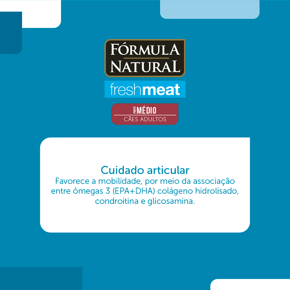 Ração Seca Fórmula Natural Fresh Meat Cães Adultos Raças Médias - 12Kg