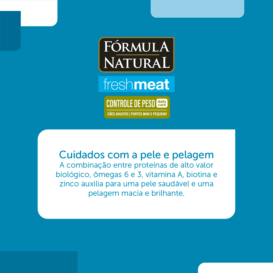 Ração Seca Fórmula Natural Fresh Meat Cães Light Raças Mini e Pequena - 2,5Kg