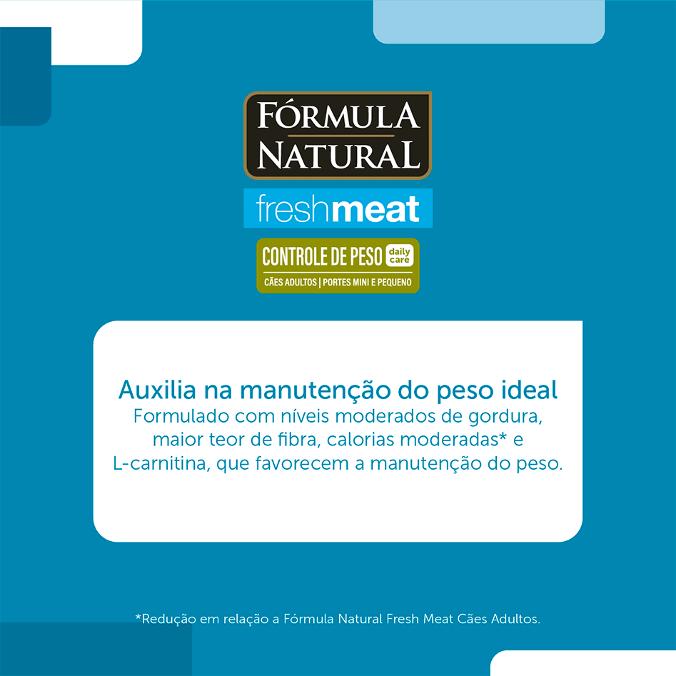 Ração Seca Fórmula Natural Fresh Meat Cães Light Raças Mini e Pequena - 2,5Kg