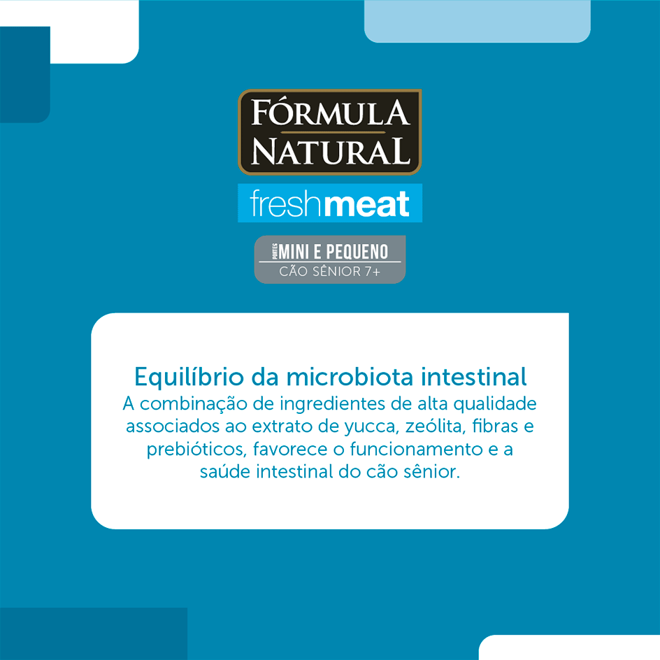 Ração Seca Fórmula Natural Fresh Meat Cães Sênior Raças Mini e Pequena - 2,5Kg
