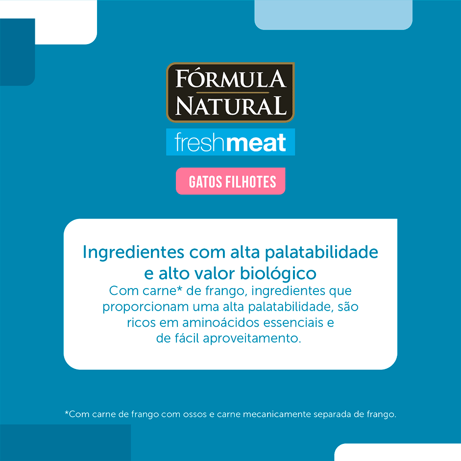 Ração Seca Fórmula Natural Fresh Meat Gatos Filhotes - 1Kg