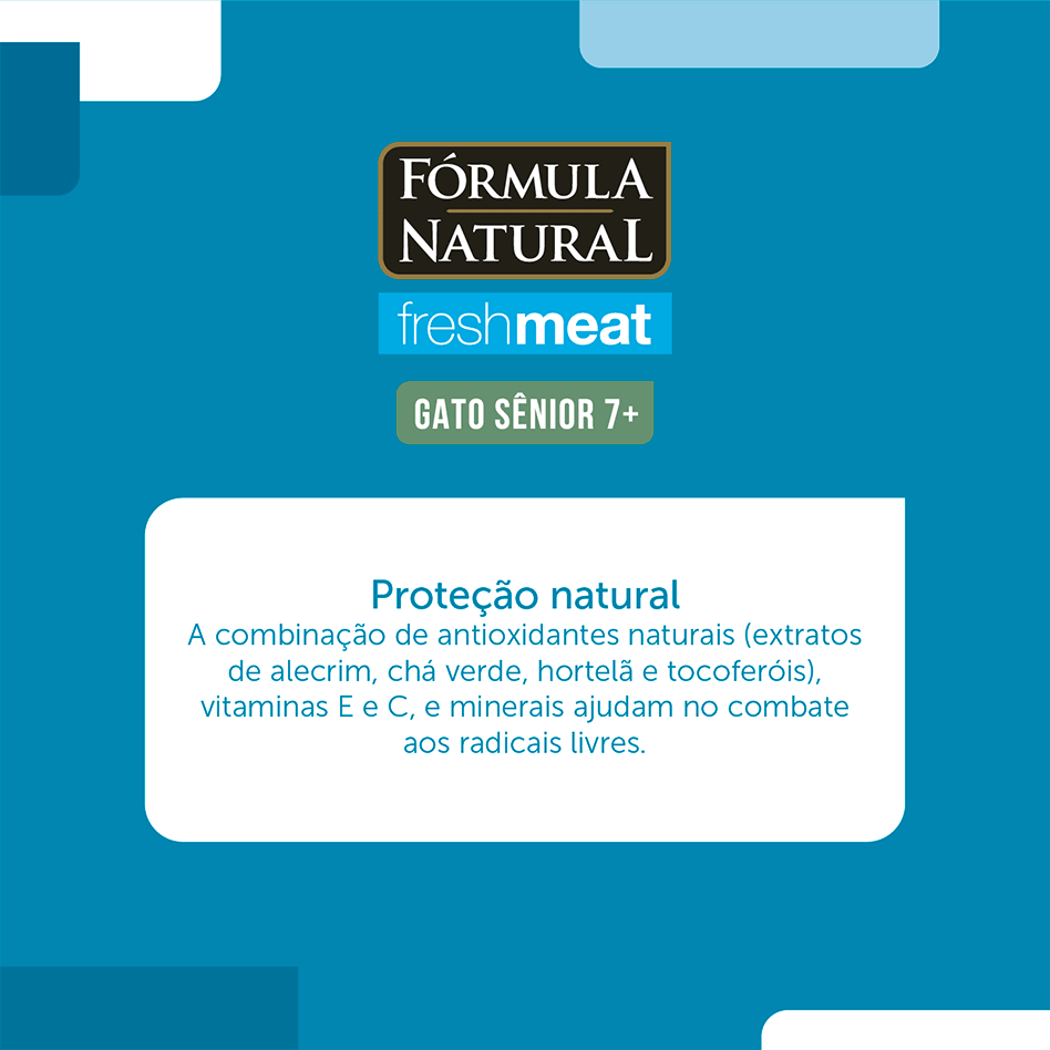 Ração Seca Fórmula Natural Fresh Meat Gatos Sênior - 1Kg