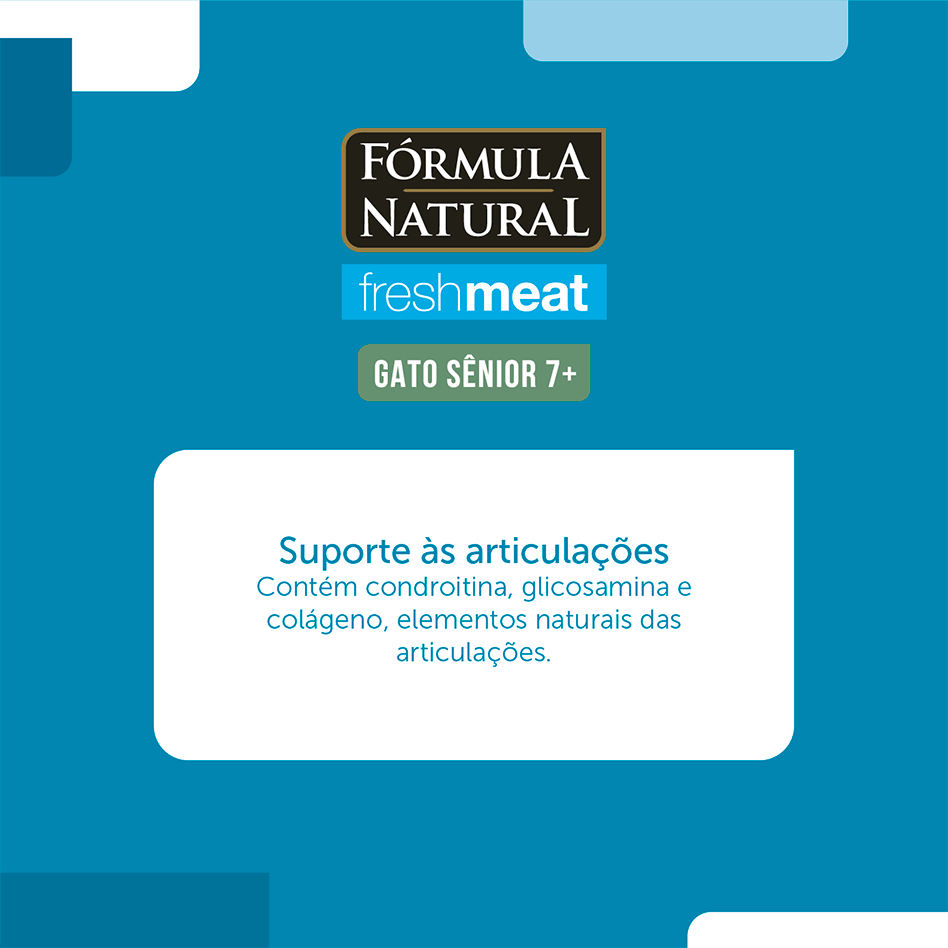 Ração Seca Fórmula Natural Fresh Meat Gatos Sênior - 1Kg