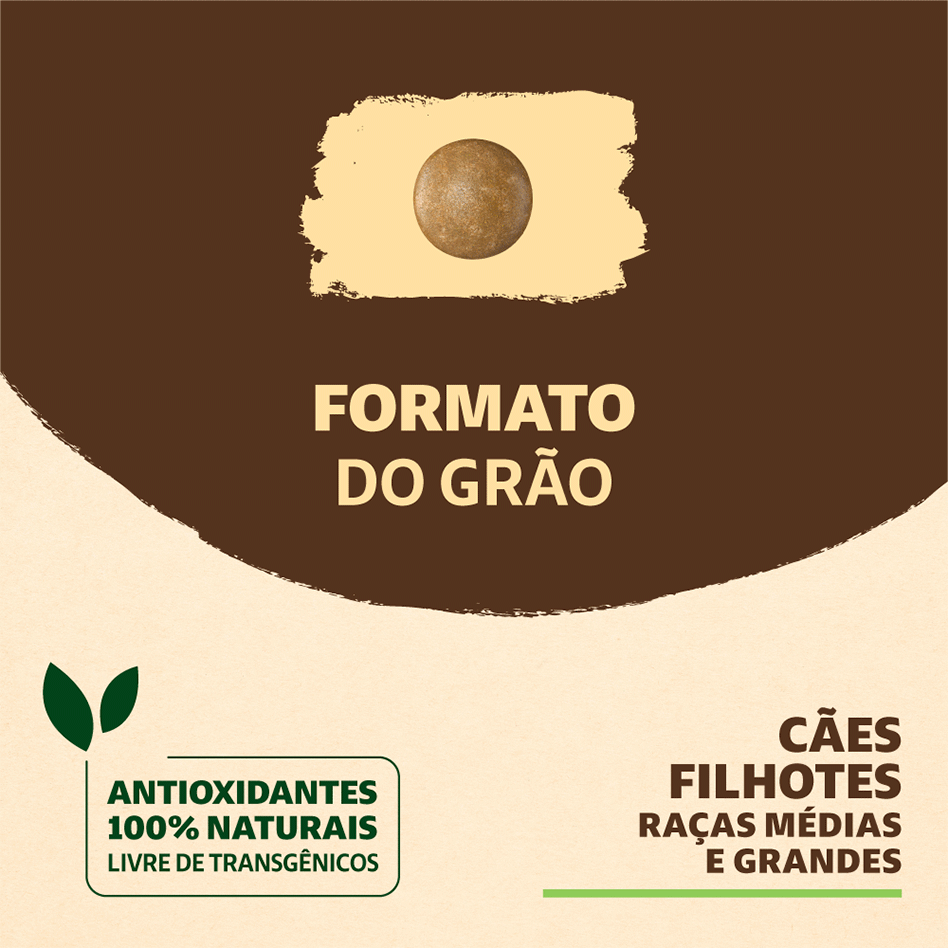 Ração Seca Quatree Supreme Frango e Batata Doce Cães Filhotes Raças Médias e Grandes - 15Kg