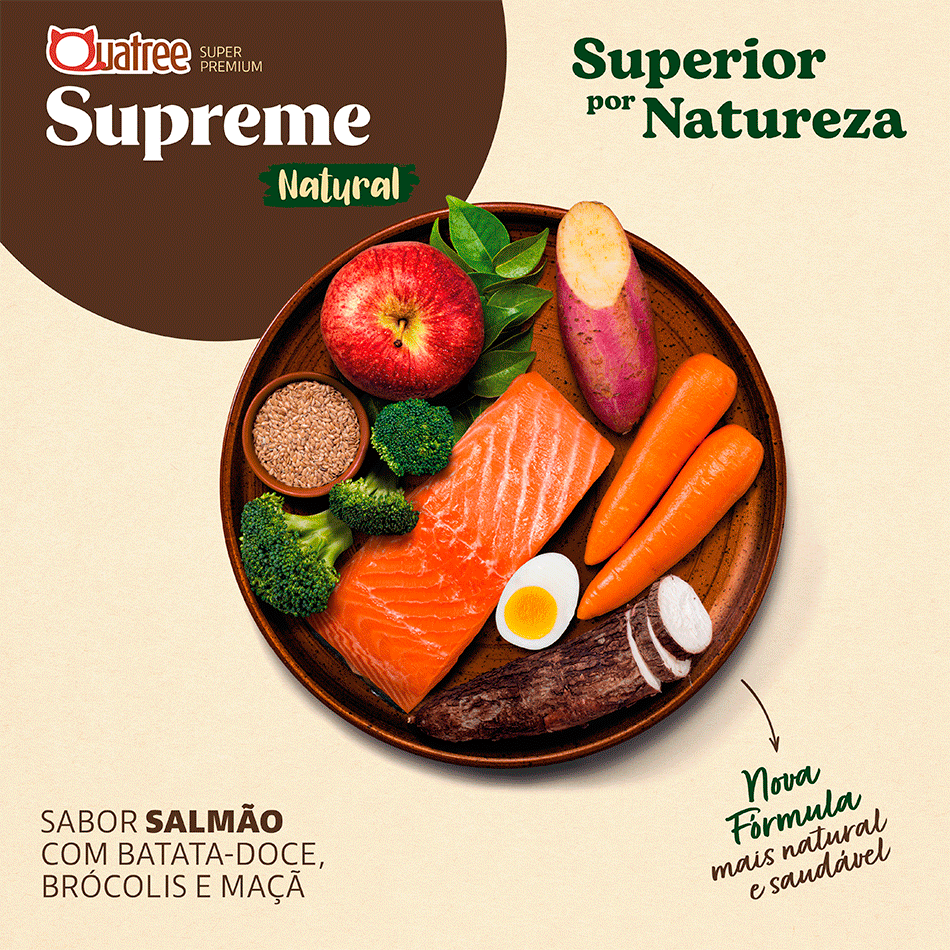 Ração Seca Quatree Supreme Salmão e Arroz Gatos Filhotes - 10,1Kg
