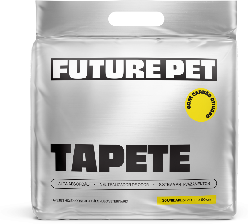 Tapete Higiênico Future Pet Carvão Ativado para Cães - 30 Unidades