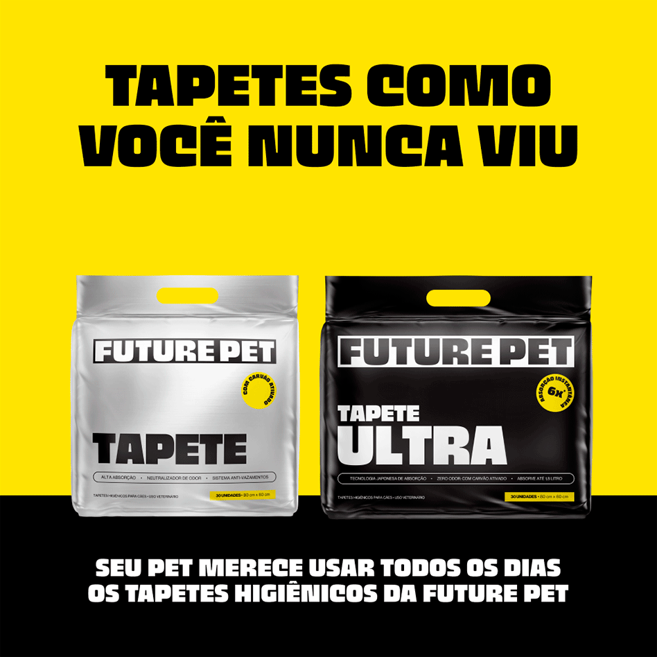 Tapete Higiênico Future Pet Carvão Ativado para Cães - 30 Unidades