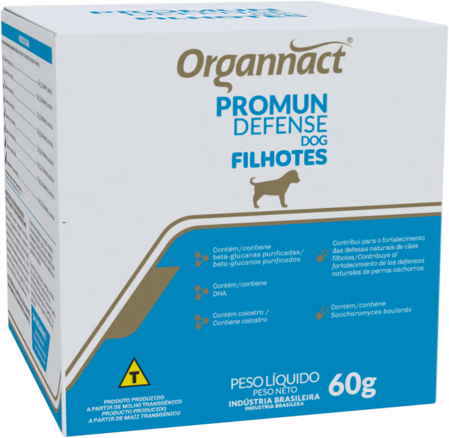 Suplemento Vitamínico Organnact Promun Defense Dog Filhotes para Cães Filhotes - 60 g