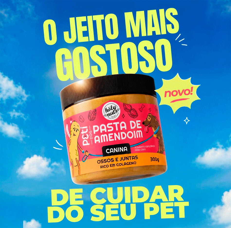 Petisco Petí Dog Ossos e Juntas para Cães Sabor Pasta de Amendoin - 300 g