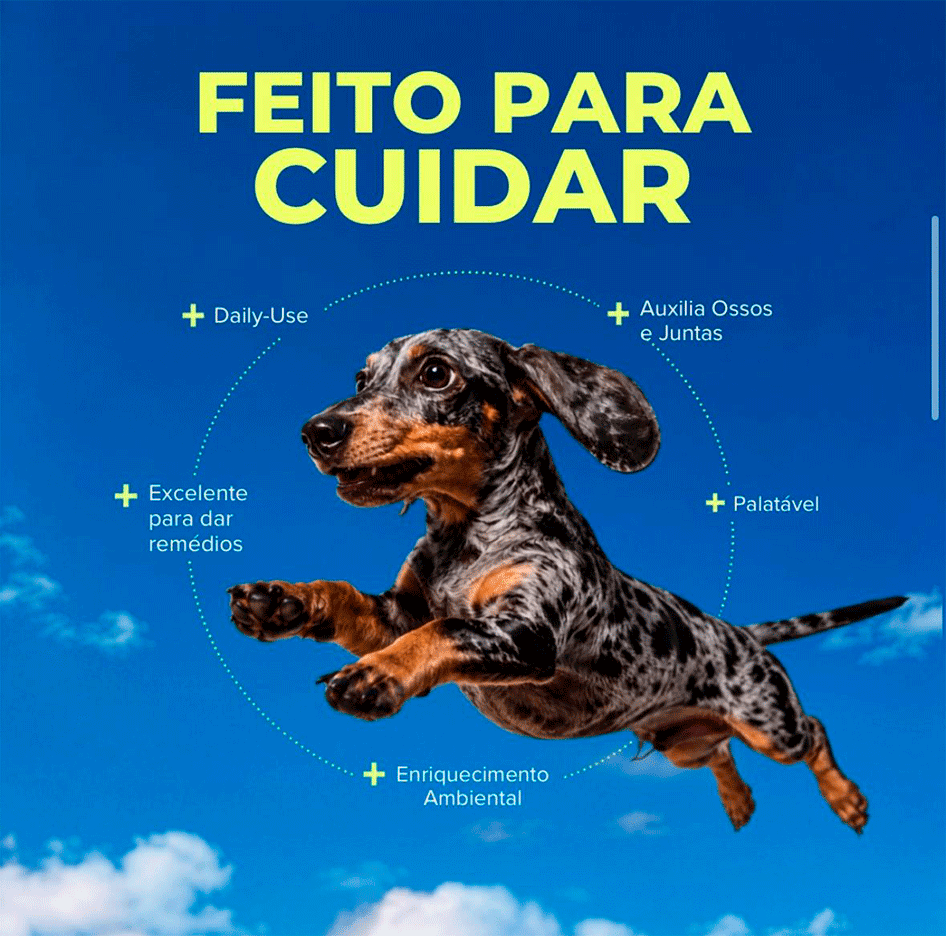 Petisco Petí Dog Ossos e Juntas para Cães Sabor Pasta de Amendoin - 300 g