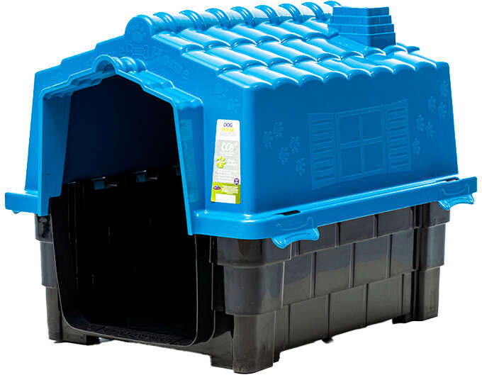 Casinha Pet Injet Dog House Evo para Cães Azul - Tam. 02