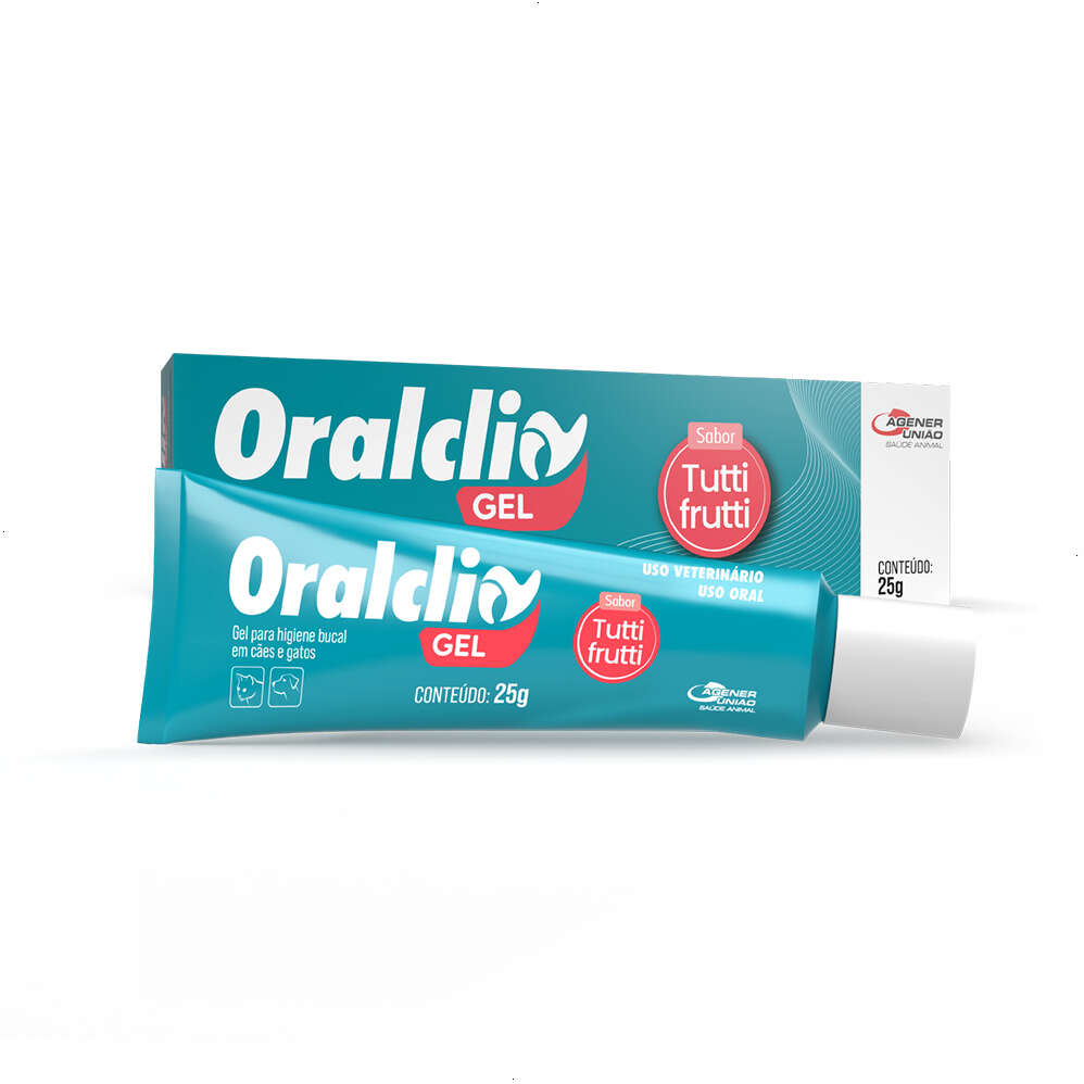 Gel Dental Agener Oralclin Tutti-Frutti para Cães e Gatos - 25 g