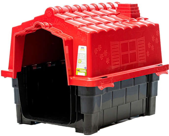 Casinha Pet Injet Dog House Evo para Cães Vermelho - Tam. 02
