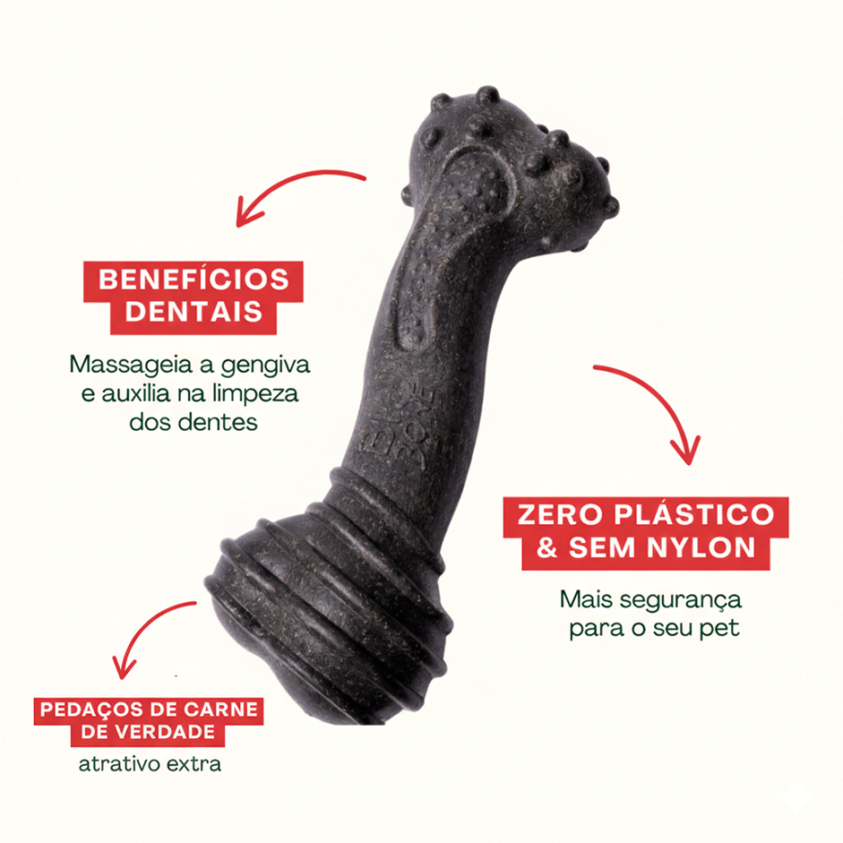 Brinquedo Mordedor Biobone Ossão Gigante para Cães - Tam. Único