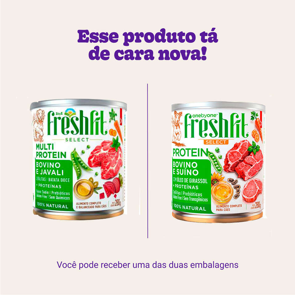 Ração Úmida Spin Pet Freshfit Select Bovino e Suíno para Cães - 280 g