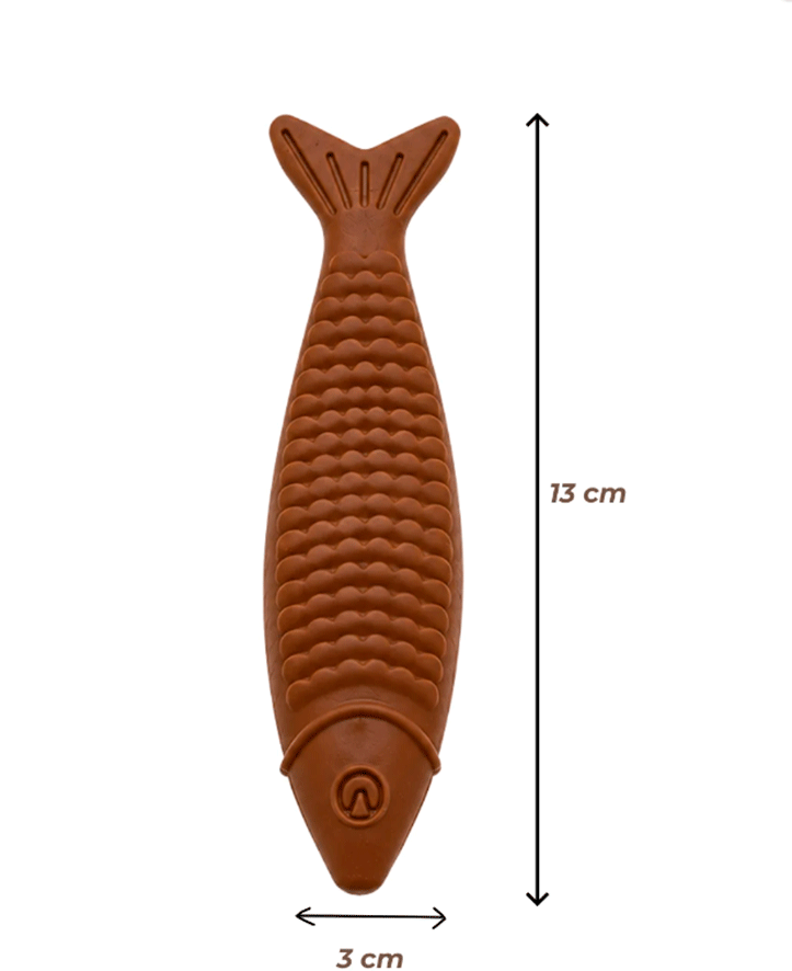 Brinquedo Mordedor Biobone Peixe Mordida Forte para Cães - Tam. Único