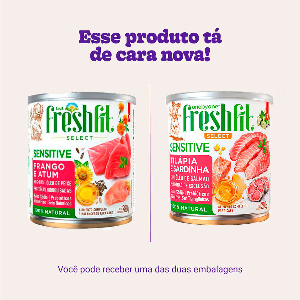 Ração Úmida Spin Pet Freshfit Select Tilápia e Sardinha para Cães - 280 g