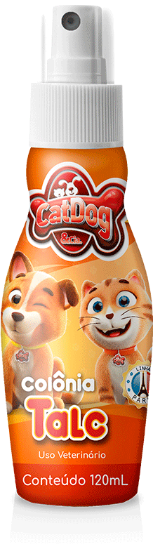 Deo Colônia CatDog & Cia Talc para Cães e Gatos - 120 mL