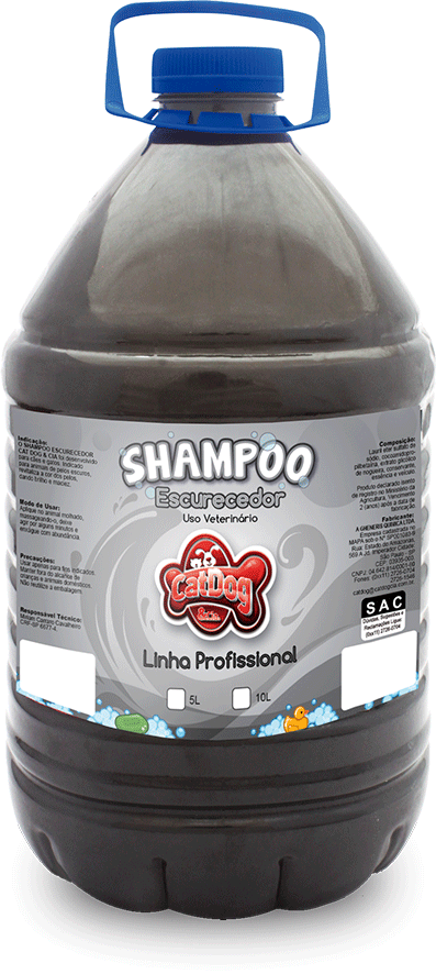 Shampoo Escurecedor CatDog & Cia Linha Profissional para Cães e Gatos - 5 Litros