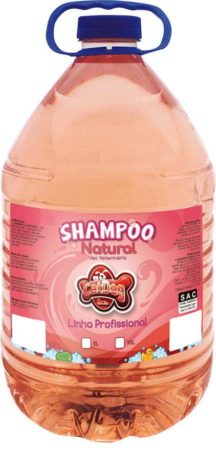 Shampoo Natural CatDog & Cia Linha Profissional para Cães e Gatos - 5 Litros