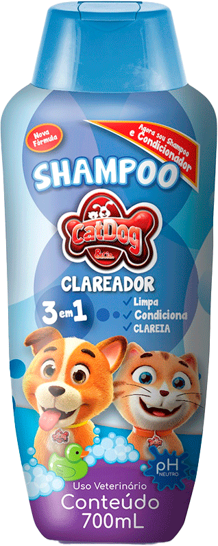 Shampoo Clareador CatDog & Cia para Cães e Gatos - 700 mL