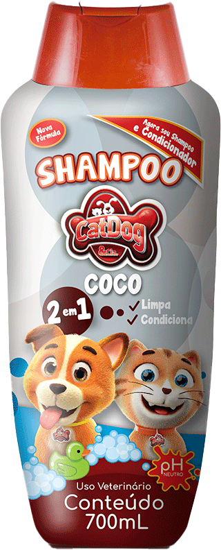 Shampoo Coco CatDog & Cia para Cães e Gatos - 700 mL
