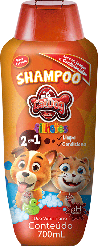 Shampoo Filhotes CatDog & Cia para Cães e Gatos - 700 mL