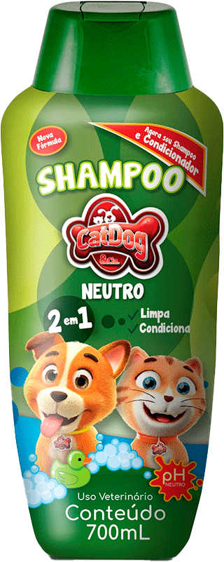 Shampoo Neutro CatDog & Cia para Cães e Gatos - 700 mL
