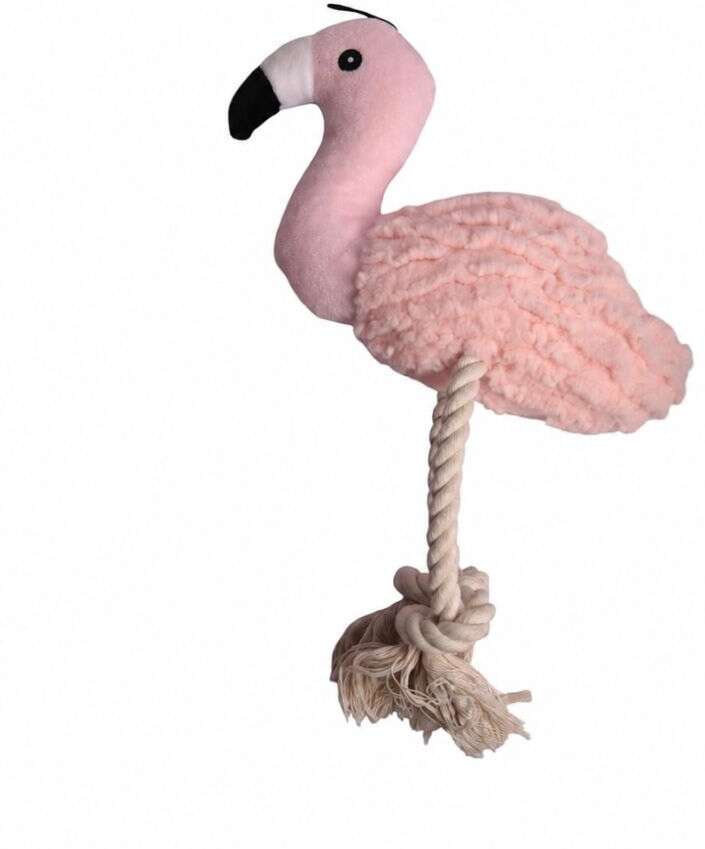 Brinquedo Pelúcia Kroco Flamingo para Cães - Tam. Único