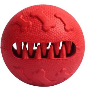 Brinquedo Kroco Bolinha Vermelho para Cães - Tam. Único