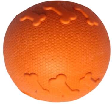 Brinquedo Kroco Bolinha Laranja para Cães - Tam. Único