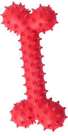 Brinquedo Mordedor Kroco Osso Vermelho para Cães - Tam. Único