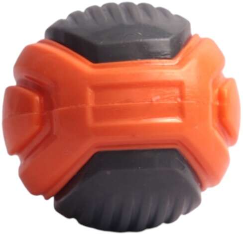 Brinquedo Kroco Bolinha Laranja e Marrom para Cães - Tam. Único