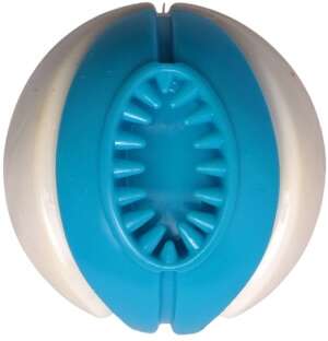 Brinquedo Kroco Bolinha para Petisco Azul e Branco para Cães - Tam. Único
