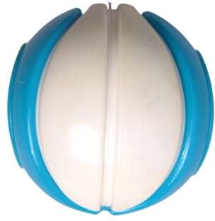 Brinquedo Kroco Bolinha para Petisco Azul e Branco para Cães - Tam. Único