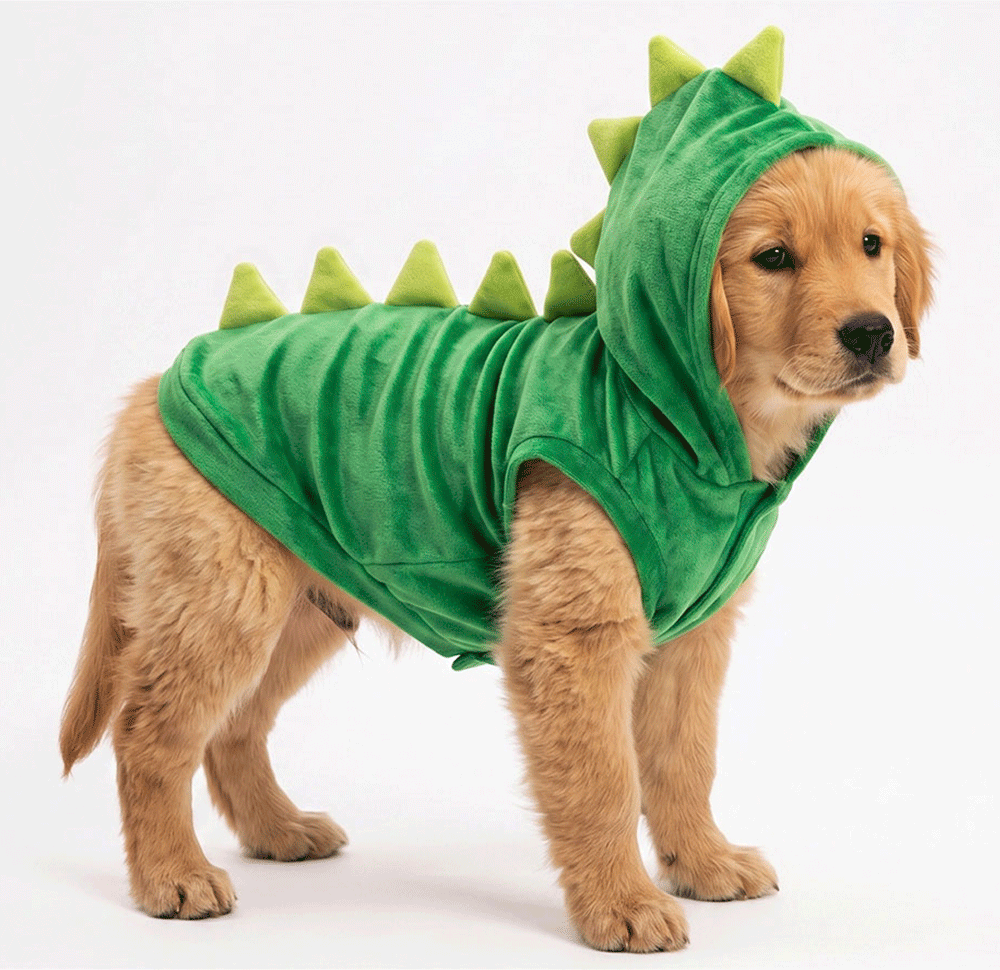 Fantasia Meau Halloween Dinossauro - Tam. G