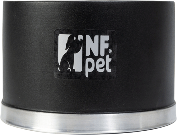 Bebedouro NF Pet Térmico Gelate Preto para Cães - 700 mL