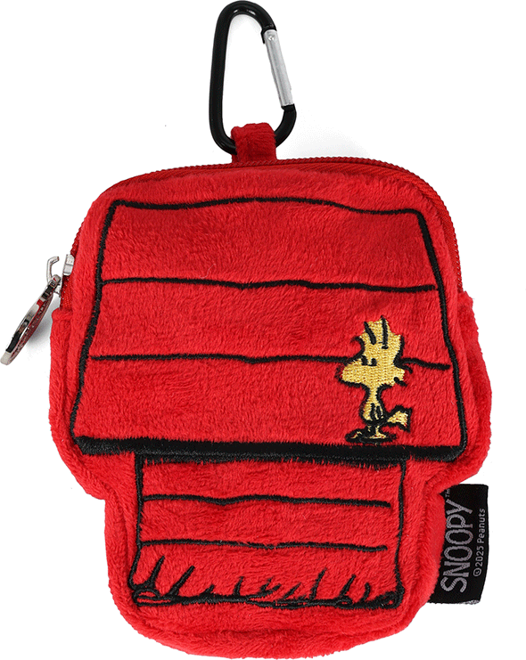 Porta Saquinhos Chaveiro Up4you Snoopy Vermelho para Cães Raças Pequenas - Tam. Único