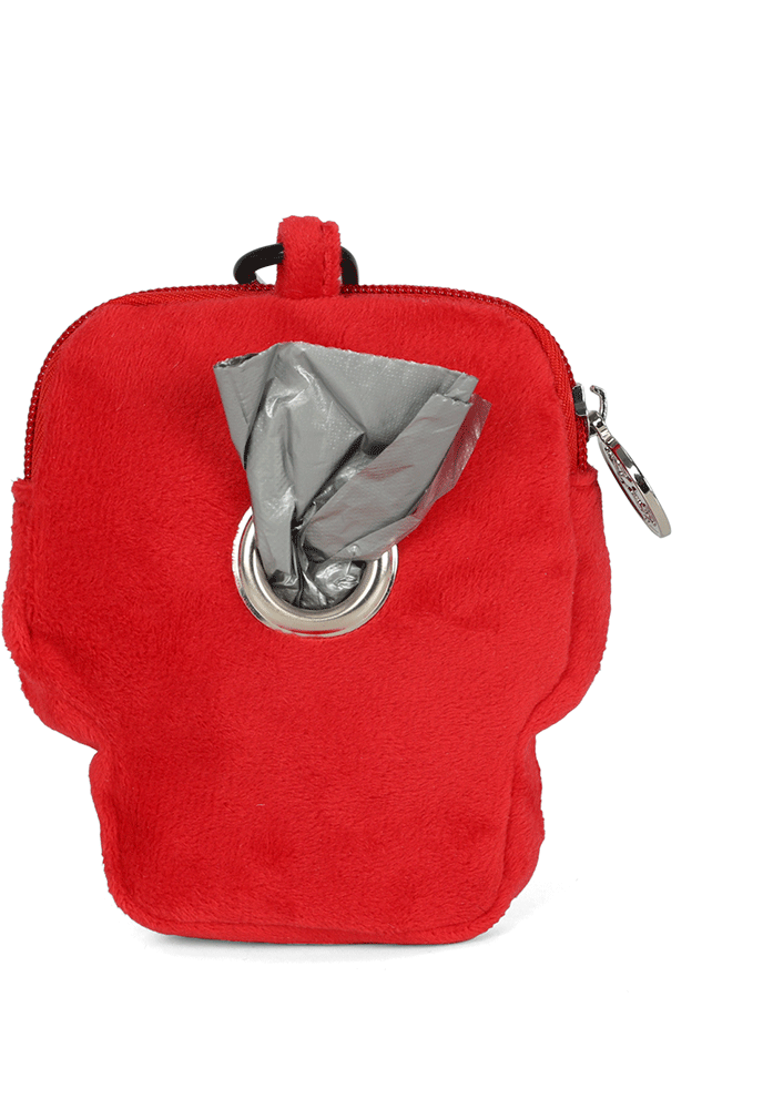 Porta Saquinhos Chaveiro Up4you Snoopy Vermelho para Cães Raças Pequenas - Tam. Único
