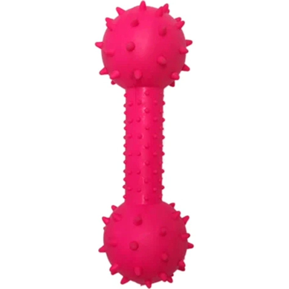 Brinquedo Kroco Mordedor Halteres Rosa para Cães - Tam. Único