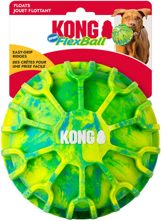 Brinquedo Mordedor Kong FlexBall Sport Ball para Cães - Tam. XG
