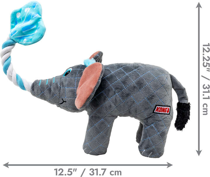 Brinquedo Pelúcia Kong Bendeez Elefante para Cães - Tam. G