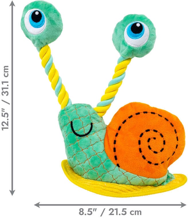 Brinquedo Pelúcia Kong Bendeez Caracol para Cães - Tam. G